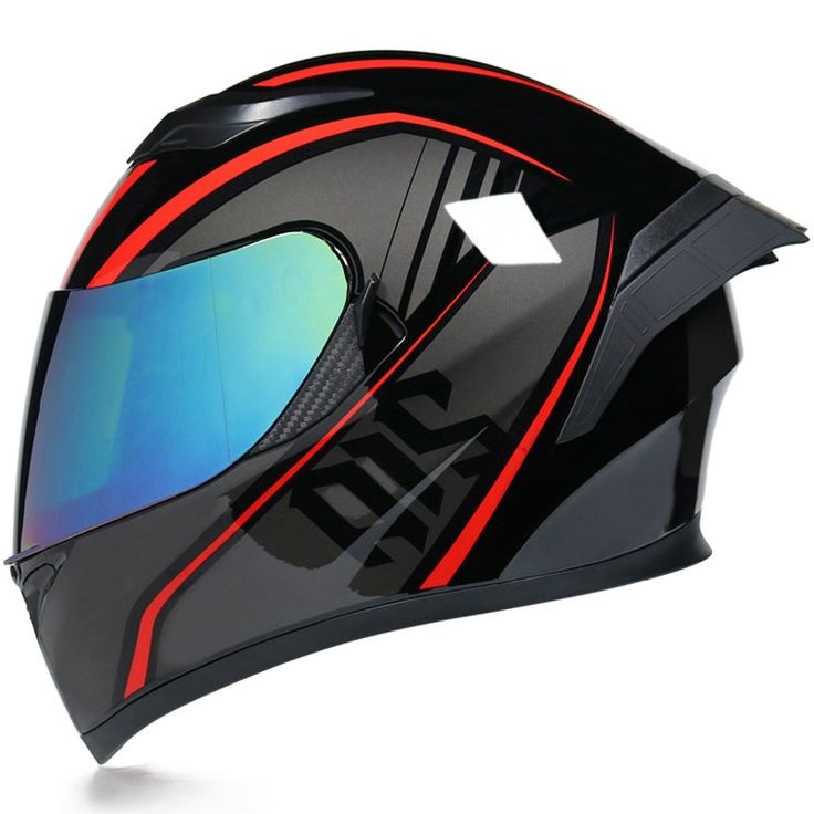 Clean motorcycle visor.