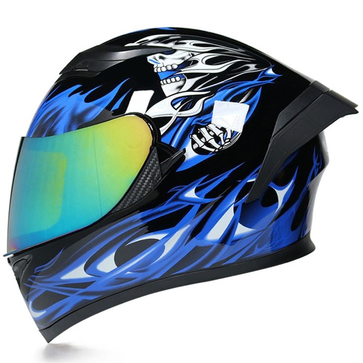 Clean motorcycle visor.