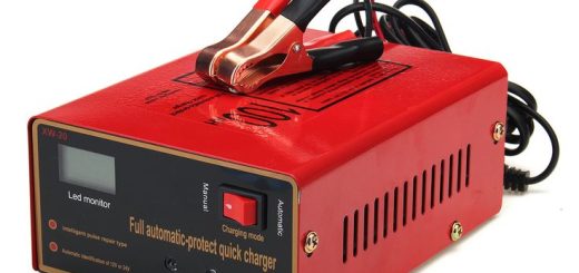 Charge motorcycle battery.