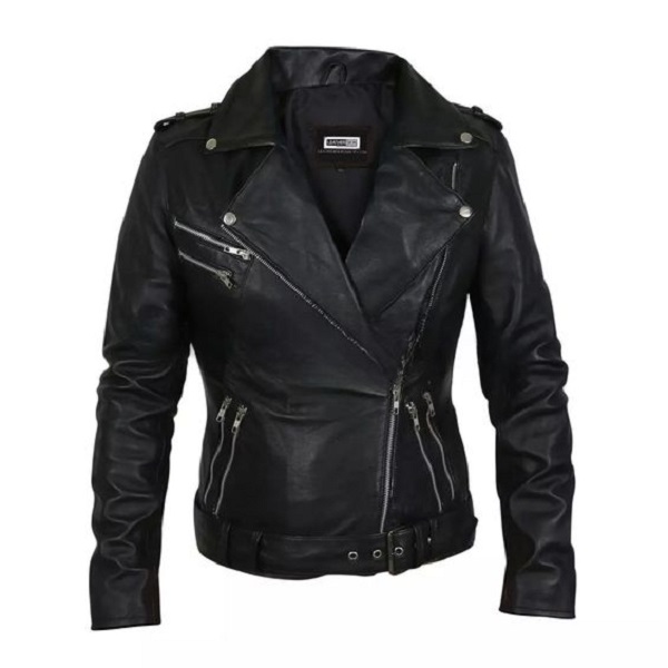 women's leather motorcycle jacket