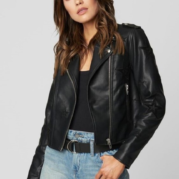 women's leather motorcycle jacket