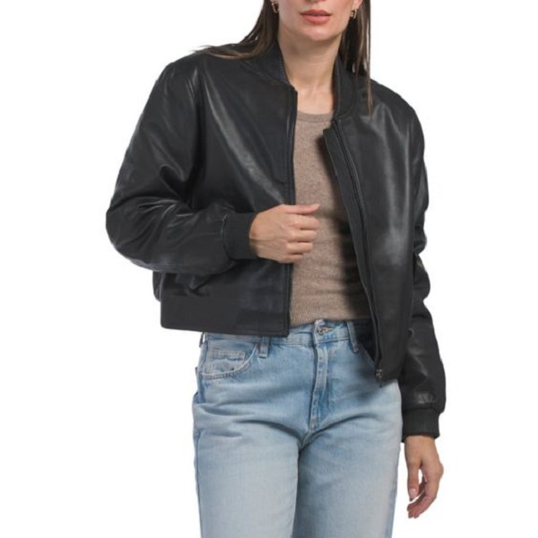 women's leather motorcycle jacket