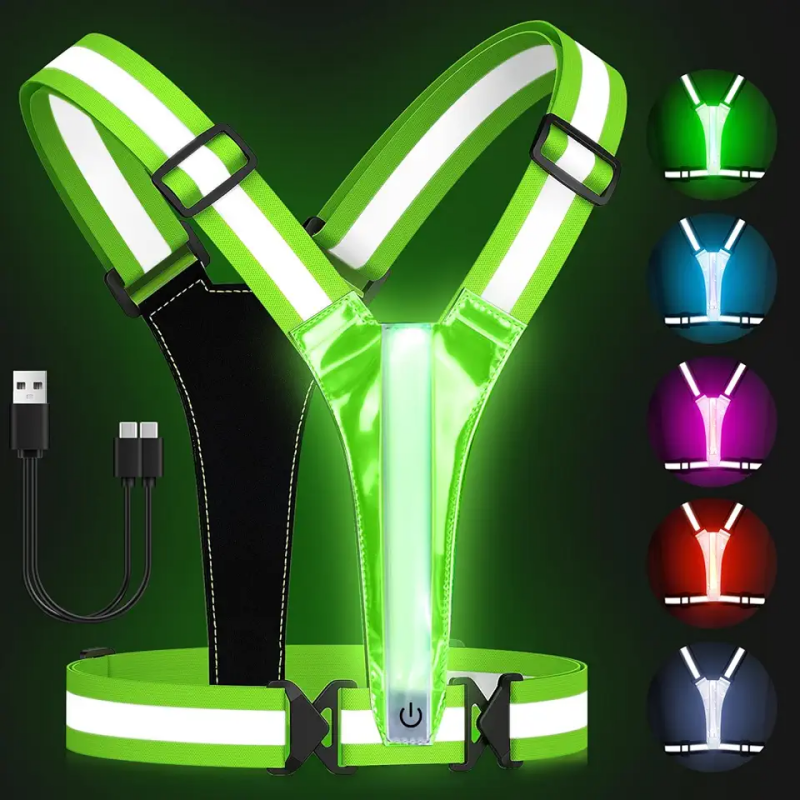 high-visibility motorcycle reflective vest for safety