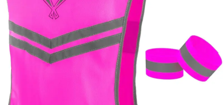 high-visibility motorcycle reflective vest for safety