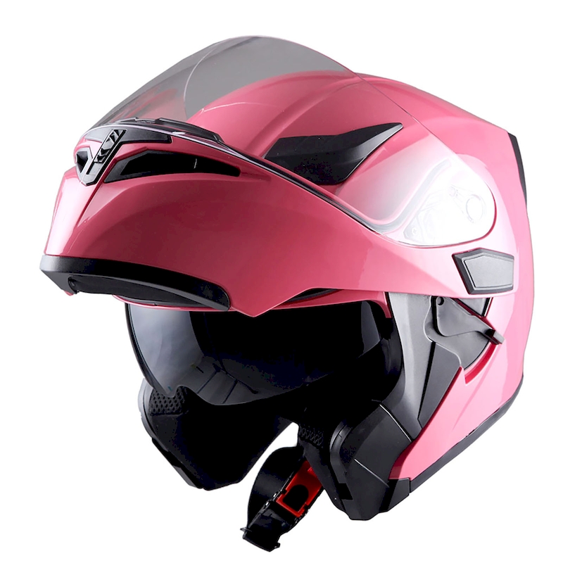 red motorcycle helmets